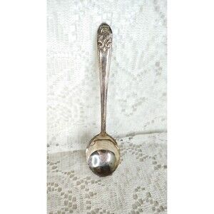 Vintage International Silver Melody 1954 Silverplate Soup Spoon Floral needs...